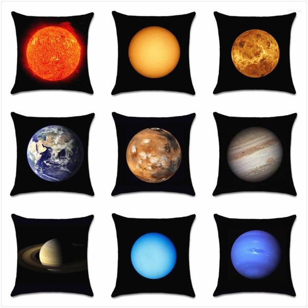 Kissen acht Planeten des Sonnensystems f￼r Kinder Geschenk gedruckter Cover Stuhl Sitz Sofa Dekoration Haus Freund Pr￤sentieren Kissenbezug