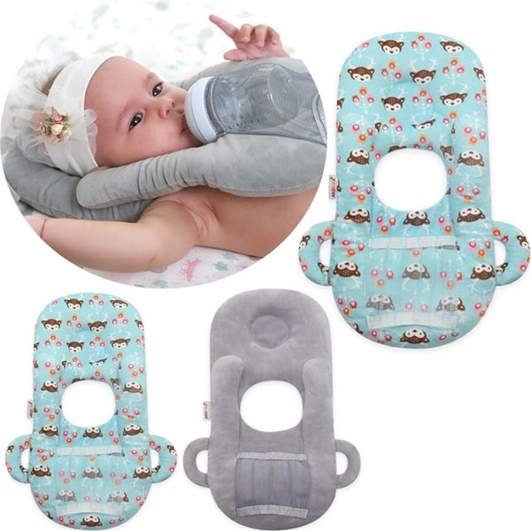 Travesseiros para bebês Alimentação de travesseiro Suporte a garrafa de enfermagem multifuncional Cushion Infantas Cobertão de amamentação Pillow Baby Care 221018