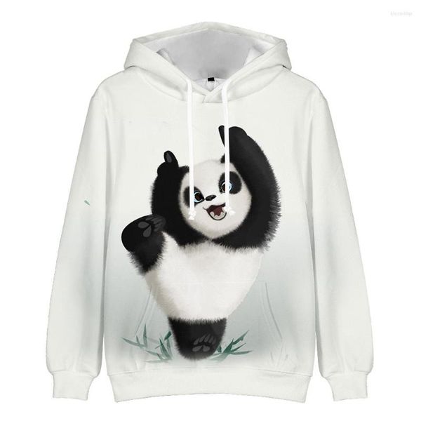 Hoodies masculinos novatos chineses panda 3d homens/mulheres harajuku manga longa com capuz de moletom casual meninos meninas top cho infantil de tamanho grande