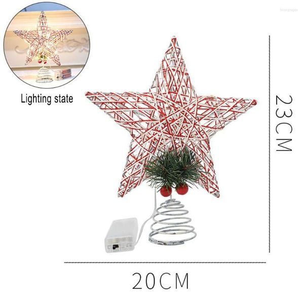 Decorazioni natalizie Star Treetop Decor Topper per la festa 1PCS 29 25CM/23 20cm Accessori Ferro classico Unico portatile