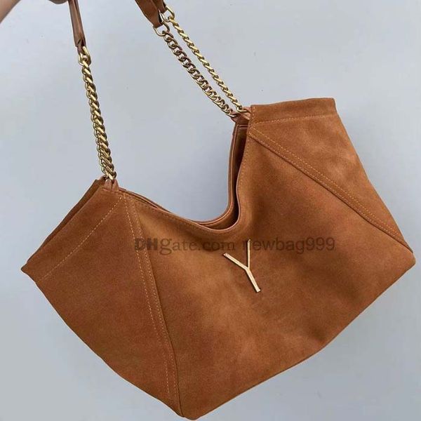 Sacola de designer de luxo Couro de camurça falso Sacos de compras de viagem de grande capacidade bolsa de ombro feminina bolsas de corrente bolsa de trabalho feminina enviar carteira