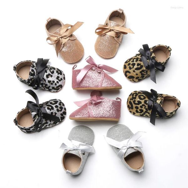 Sapatos atléticos 0-18 meses nascidos baby tassel solo solo glitter menino meninas meninas mocassinas