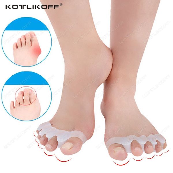 Bunion de silicone suave inserir almofadas ortop￩dicas do dedo do lado do separador Hallux Valgus Corretor Spreadador de alisadores, impedindo as bolhas cuidados