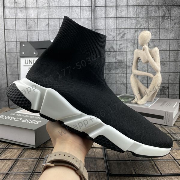 Chaussures Erkek Kadın Günlük Ayakkabı Sneakers Örme Elastik Çorap Hız 2.0 Eğitmenler Çizmeler Pour Hommes Et Femmes Sepetler Zapatillas Kutulu Tasarımlar