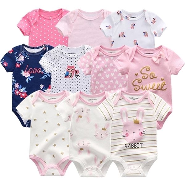 Bodysuits Bodysuits Short Short Cotton Bunny Osseri Infantis Born Boys Baby Roupas de Bebe Outfit Clothing 220426