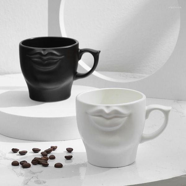 Canecas Eworld personalizado 3D CEFE CELE CHEFE CULHA Branca de porcelana Handmada Tea Milk Creative Drink Mom Mom