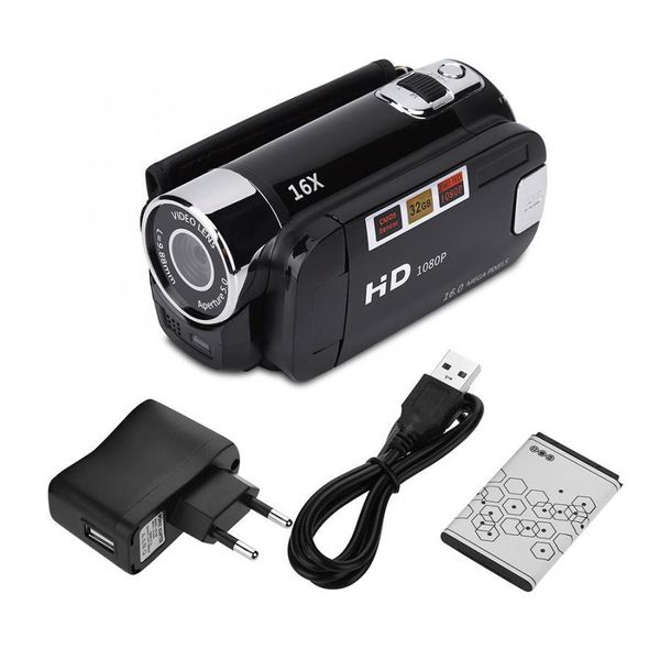 Sport -Action -Videokameras Video Camcorder 720p Full HD 16MP DV Camcorder Digital Video Kamera 270 Grad Rotation Bildschirm 16x Nacht Shooting Zoom 230818