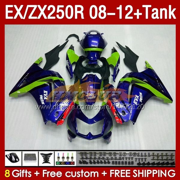 Kawasaki Ninja ZX250 R 2008-2012 163no.147 EX ZX 250R EX250R ZX250R 2008 2009 2011 2012 2012 2012 2012 2012 2012 2012 2012 2012 2012 2012 2012 2012 Mavi Yeşil