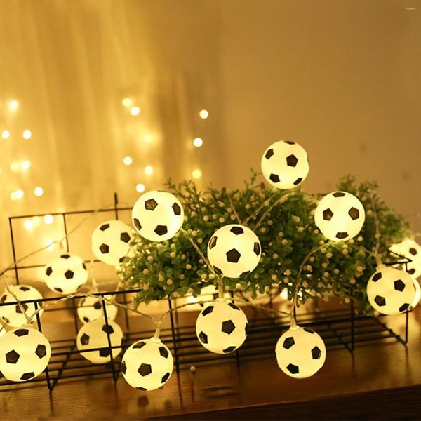 Stringhe 10/20/40pcs LED luci stringa di calcio fai da te calcio ornamento atmosfera LED per bar decorazione del partito ventole forniture Coppa del mondo