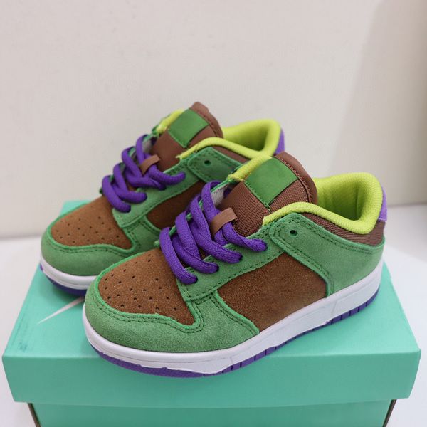 Designer Dunks Sapatos infantis Scotts Low SB Chicago Dunke criou a vaca laranja retro preto infantil Brasil Coast Syracuse Youth meninos meninas esportes crianças tênis 66