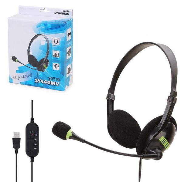 Universelle 3,5-mm-Gaming-Headsets mit Geräuschunterdrückung, kabelgebundene Kopfhörer, USB-Headset mit Mikrofon für PC/Laptop/Computer/PS4