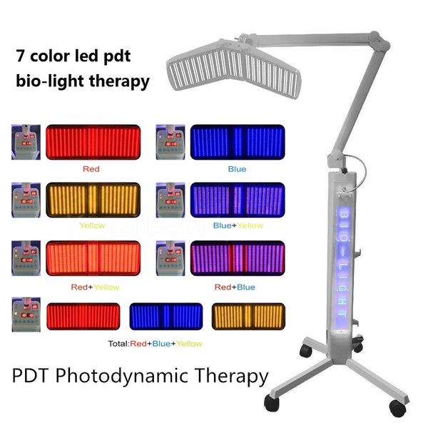 PDT LED MAQUE FOTODODINAMICA MÁQUINA FACIAL LUZ FACIAL MÁQUINA DE TERAPIA RED AZUL AMARELA AMARELA VERMELHA LUZ FACIAL Lâmpada FOTON BEAR