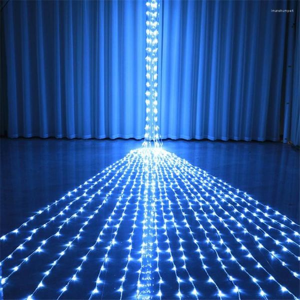 Corde Thrisdar 3x3M/6x3M/3x6M Natale LED Cascata Tenda Fata Luce Pioggia di meteoriti Pioggia Matrimonio Ghirlanda Ghirlanda