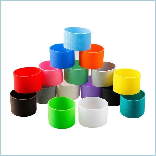 Outras bebidas drinkware drinkware sile copo de manga time de insação garrafa de garrafa de garrafas de vidro de caneca de caneca para canecas xícaras de café cerâmica wra dhqjv