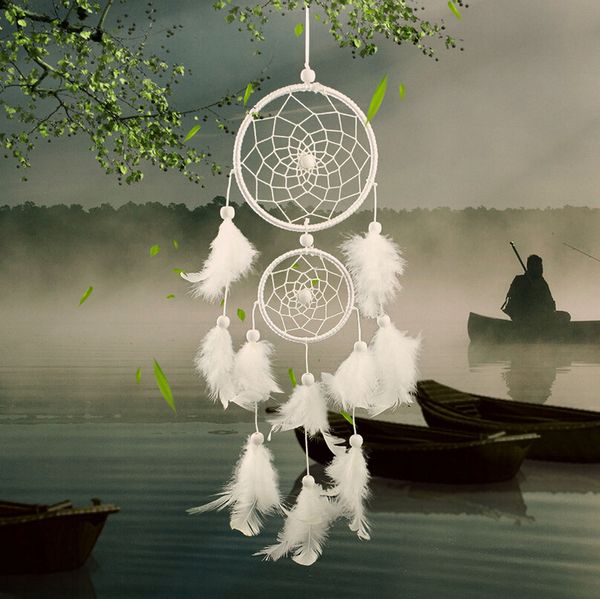 Dream Catcher Room Decor Decorative Objects White Feather Dreamcatcher Wind Chemes Multycolor 1223397