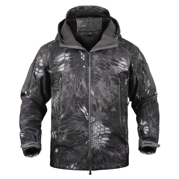 Giacche da uomo Dropshipping Lurker Skin Softshell V5 Giacca militare tattica da uomo Cappotto impermeabile Camouflage con cappuccio Army Camo Abbigliamento T221017