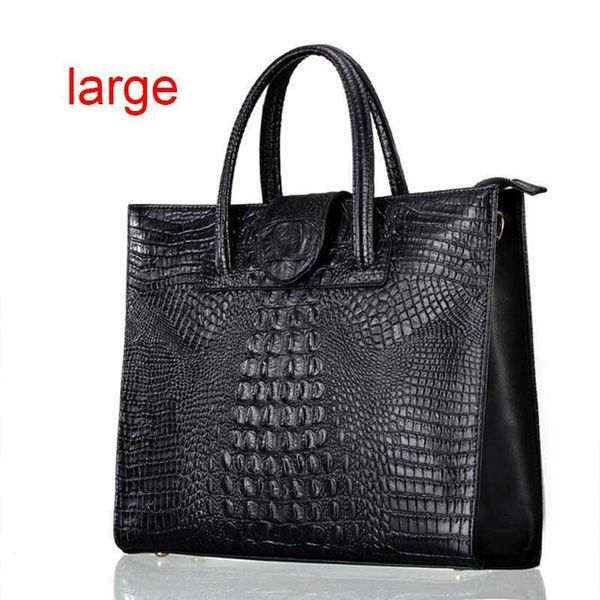 Designer Abendessen Tasche Schulter Ledertaschen Frauen Handtasche große Totes große Kapazität Aktentasche Krokodilmuster echte Damen Handtasche Luxus