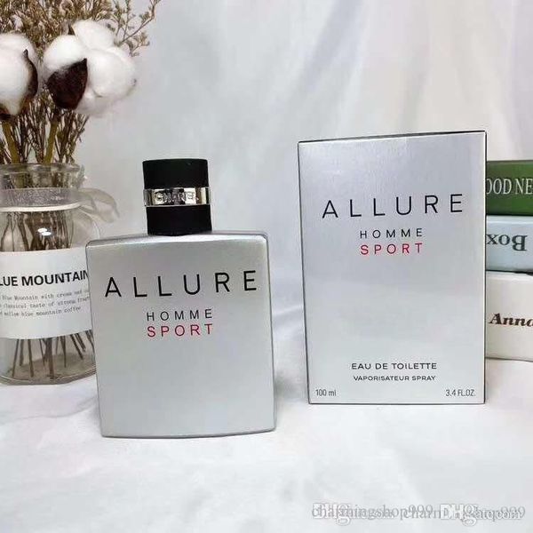 Brand Alure Perfume Clone Homme Sport Sport Fragrance para Man 100ml Eau de Parfum EDP Fragr￢ncias Nature Spray Designer Parfums Wholesale