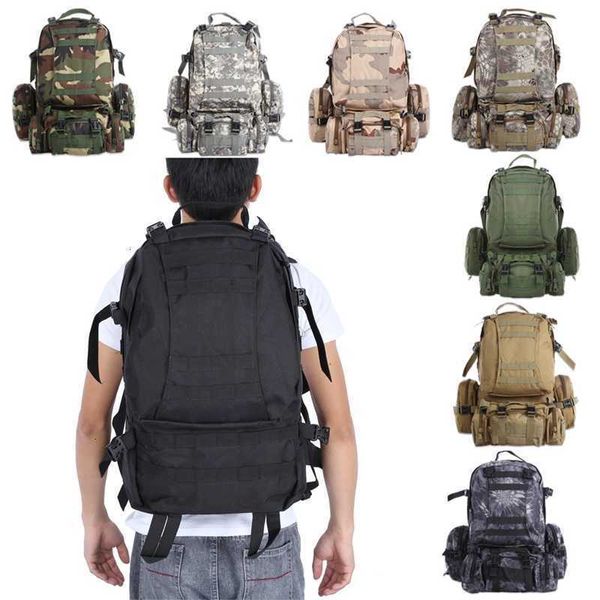 Heißer Outlife 50L Outdoor Molle Militärische Taktische Rucksack Sporttasche Wasserdicht Wandern Rucksack Reise Camping