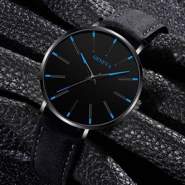 Armbanduhr 2023 Uhren nach Männern Luxus Leder Watch Mens Quarz Business Armband Freizeitmann Clock Relogio Reloj Hombre