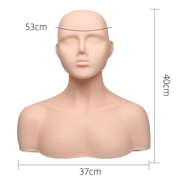 Mannequin Heads Salon Practice Model Head Beauty Face Washing Skin Management Acupuntura Ponto de acupuntura