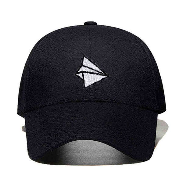 Berretto da baseball ricamato aereo di carta Uomo Donna Estate regolabile in cotone adorabile Cappello da papà Cappellino snapback hip-hop Bone Garros G221018