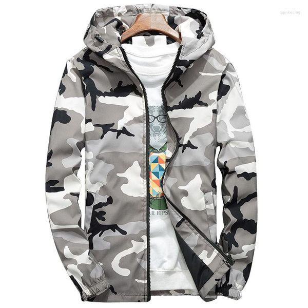 Männer Jacken Nizza Frühling Student Paar Mit Kapuze Windjacke Männer Und Frauen Wilde Strickjacke Langarm Mantel Camouflage Jacke