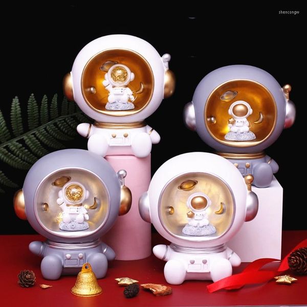 Lâmpadas de mesa Creative Night Night Light Astronóut Piggy Bank Design Synthetic Modelo fofo modelo nórdico quarto de estar de decoração de decoração de presentes