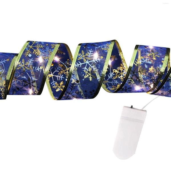 Dizeler 1pc 1m DIY LED Noel Ağacı Dekoratif Şerit Kar Tanesi Yıldız Ay Baskı Çarpıcı C9 Açık Işıklar Tel