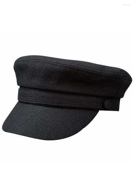 Cappellini per cappelli per adulti Cappellino per cappelli piccoli per donna Estate in cotone e lino Cappelli blu scuro per uomo Taglie forti Esercito militare 54cm 56cm 57.5cm 59cm 61cm