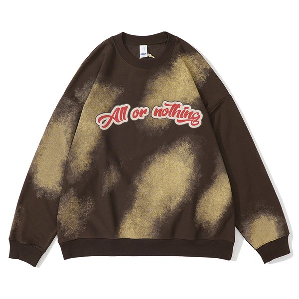 Tie-Dye-Sweatshirts, Vintage-Hip-Hop-bedruckter Kapuzenpullover für Männer und Frauen, überlegene Trend-Fleece-Hoodie-Pullover