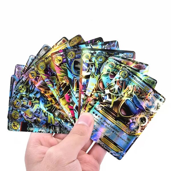 Party Board Genie Card Toys / Vmax Card exibir versão em inglês Magic Shiny Cards Play Games Coleção 100pcs Booster Box Kids Toy ZM1019