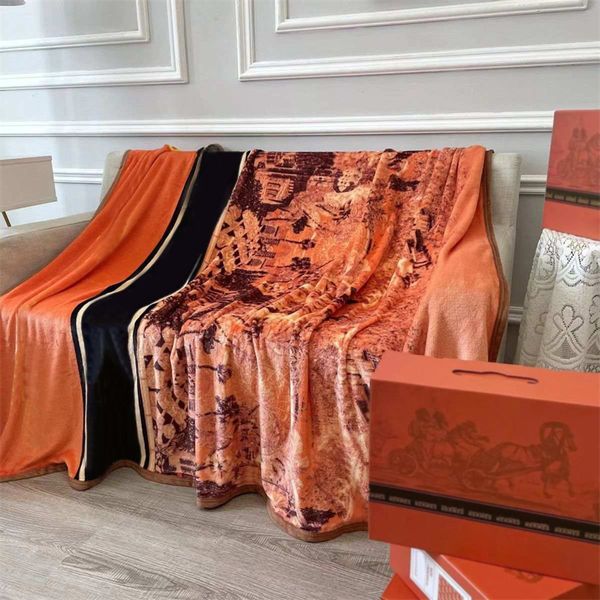 Coperte di design per lettere più recenti Copridivano per divano per la casa Copriletto in flanella di lusso Coperta calda per quattro stagioni