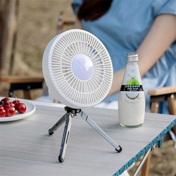 Летний вентилятор Air Cooler с светодиодным пультом дистанционного управления перезаряжаемым USB Power Bank потолок 3 передача вентилядор 220505