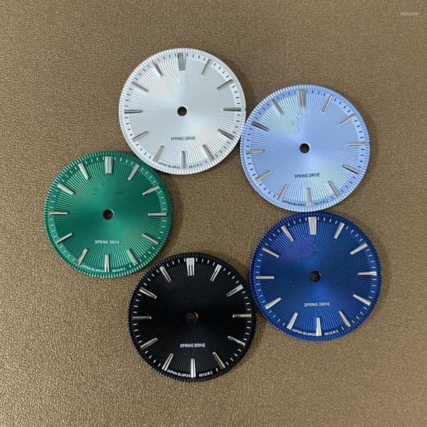 Uhrenreparatursätze Zubehör 28,5 mm Zifferblatt NH35 NH36 KEIN Leuchtendes für Automatikwerk mit GS-LOGO