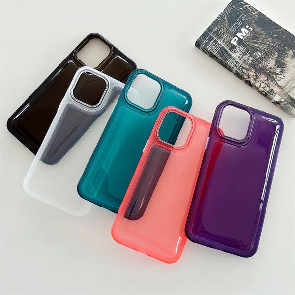 Stoßfeste Jelly Soft Cases für iPhone 15 14 plus 13 12 11 Pro Max XR XS X Handy-Rückseite Capa Funda Schutzhülle