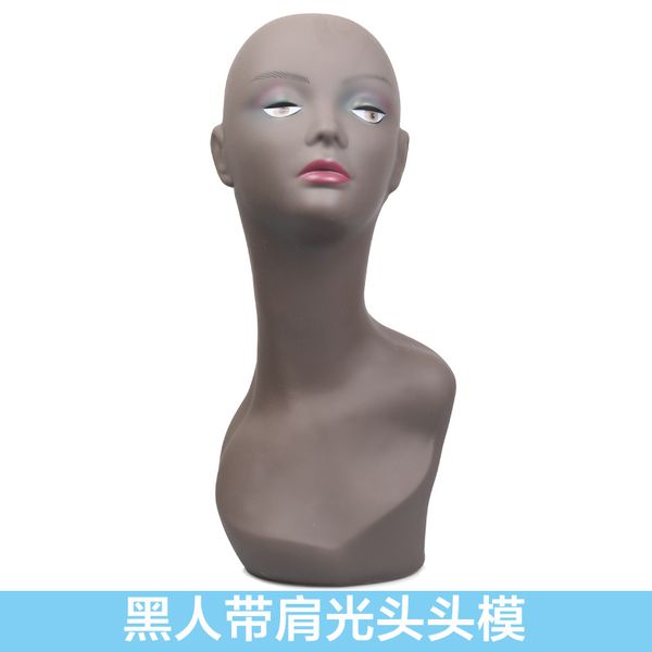 New African Black Doll Hairstyle Hair Practice Head Mannequin Head Mannequin Head Mannequin Model Display Wig Jewelry Display Mann