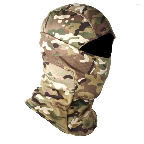 Bandanas Taktische Tarnung Balaclava Vollgesichtsmaske Ski Fahrrad Radfahren Armee Jagd Kopfbedeckung Schal Multicam Militärmütze 2023