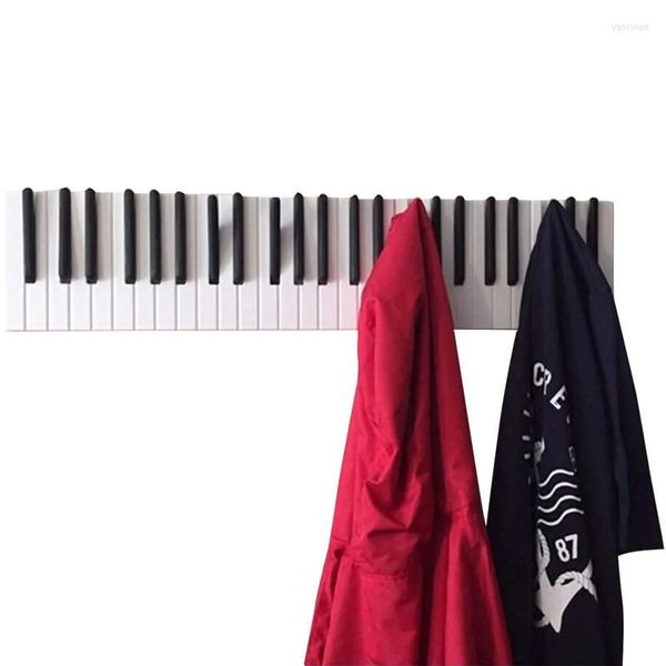 Cabides prateleiras modernas piano de madeira para cabide montada em parede gancho de gancho decorativo hat hat schas bolsa de armazenamento de armazenamento de banheiro rack