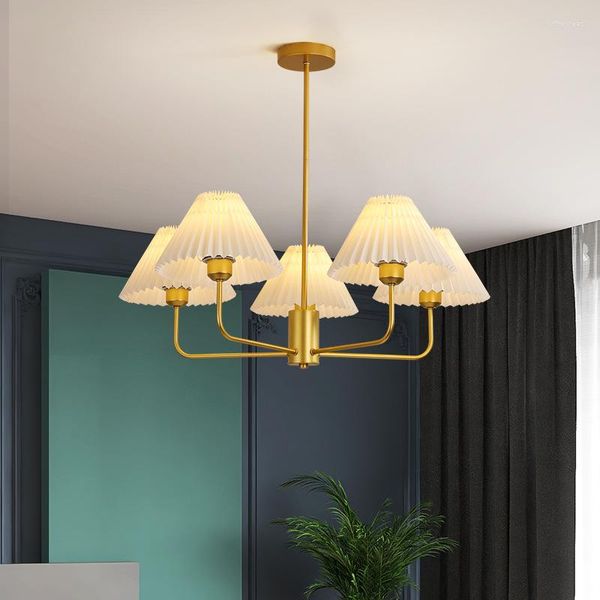 Люстры классический светодиодный потолок люстр для гостиной спальни столовая лампа винтаж дома украшение легкое внутреннее освещение