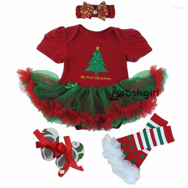 Roupas conjuntos de natal infantil garotas bebês garotas fantasia roupas de bebês ano de verão nascidas roupas 3 6 12 24m