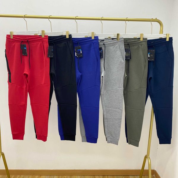 Мужские брюки 805 весна и осень Новый стиль Спортивный сплайс Splice Slim Fit Pressed Zipper Cotton Casual 163