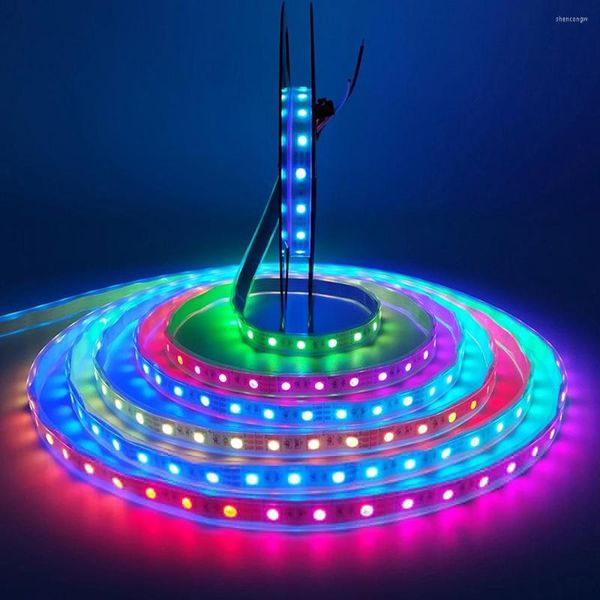 Strisce 50M Ws2811 Rgb Striscia Led Smart Pixel SMD AddressableLed Pixel Esterno 1 Ic Controllo 3 Led