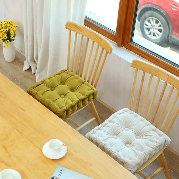 Cadeira de veludo holandês de travesseiros para jantar para o escritório da cozinha, decoração de casa da casa de sofá-sofá não deslizamento