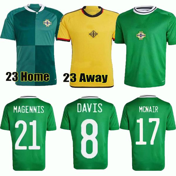 2021 2022 2023 Camisa de futebol da Irlanda do Norte LAFFERTY Home away Homens adultos crianças 22 23 DAVIS MAGENNIS EVANS MCNAIR BOYCE Camisa de futebol