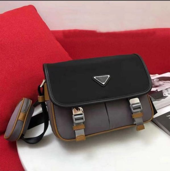 Кожаный комплект посыльного Duo Shadow, сумка SPRINTER, мягкая моно мужская сумка через плечо, 2 предмета, мужская сумка на плечо, кошелек с тиснением 2VD768B
