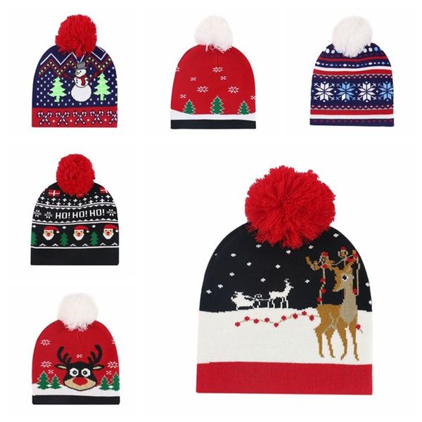 Cappello di Natale inverno a maglia berretto unisex cappello da vacanza divertente per adulti regali per feste di capodanno