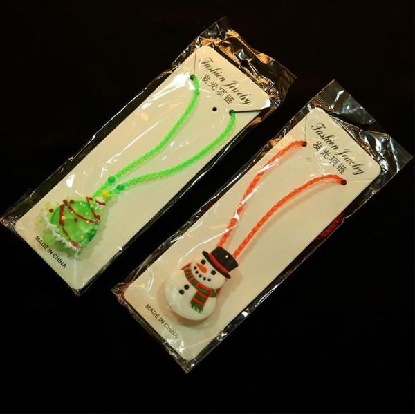 Weihnachten Leuchten Halskette Dekoration Armbänder Led Kinder Geschenk Weihnachten Spielzeug Für Kinder Mädchen Großhandel EE