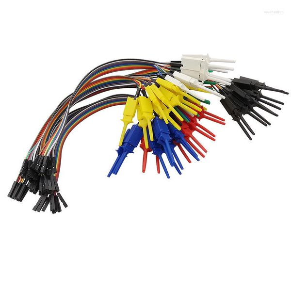 Beleuchtungszubehör 10 Stück 20/30 cm Hocheffizienz-Testhakenclip Logikanalysator Kabelgreifer Sonde USB 8CH Jumper Wire Clamp Kit