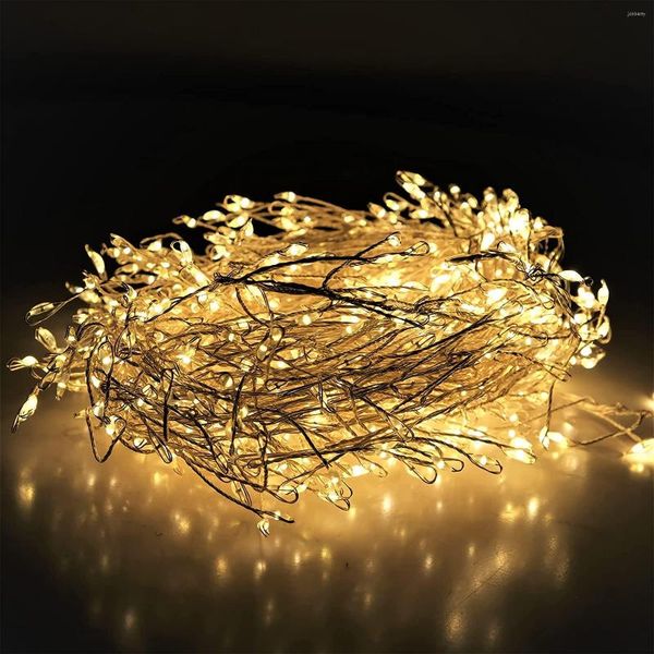 Saiten Weihnachtsdekorationen 2023 LED Feuerwerk Licht Lichterkette USB-betrieben 8 Modi für Baum/Kranz/Party/Hochzeit/Jahresdekoration